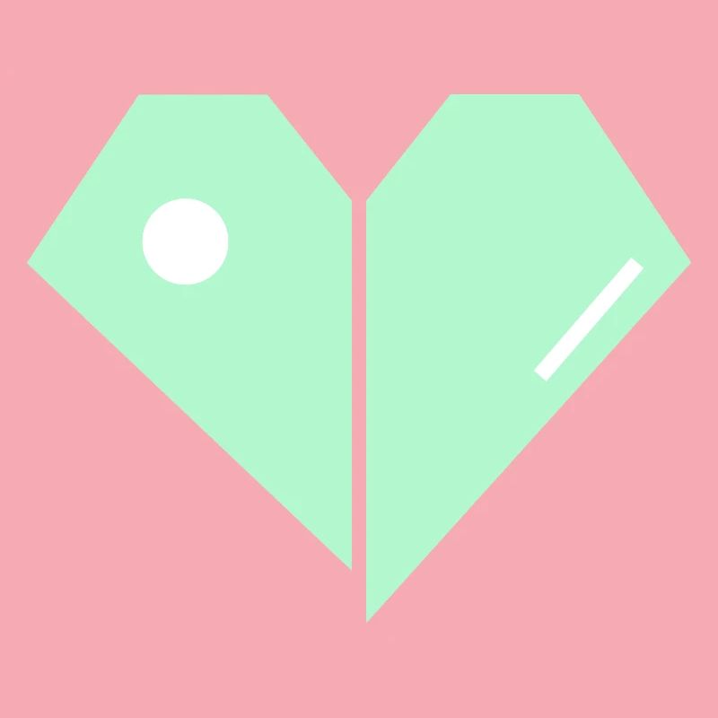 Mint Herz Split Minimalist