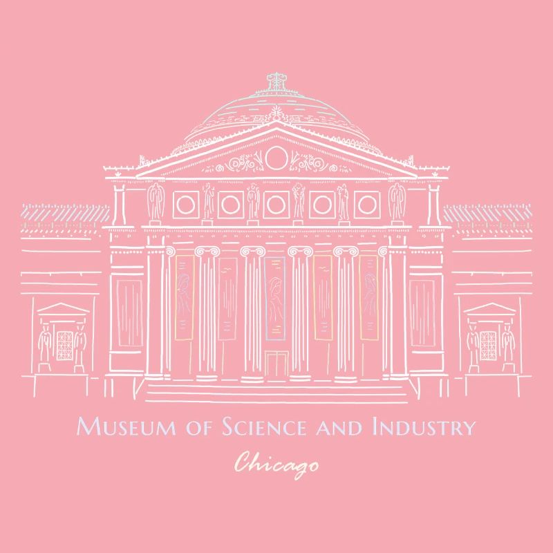 Musée des Sciences et de l’Industrie de Chicago, dessin à la main
