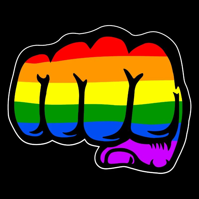 Main Poing Rainbow Flag