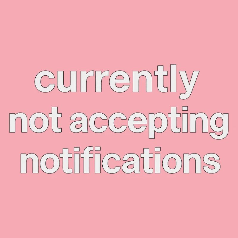 n’accepte actuellement pas les notifications