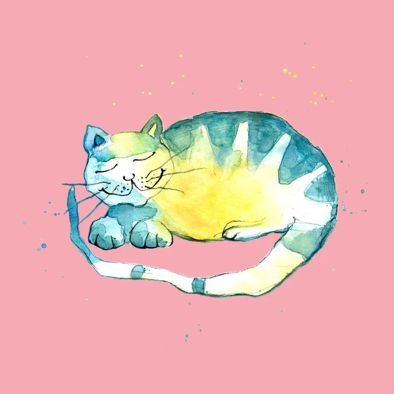Chat endormi. Je dois réfléchir.