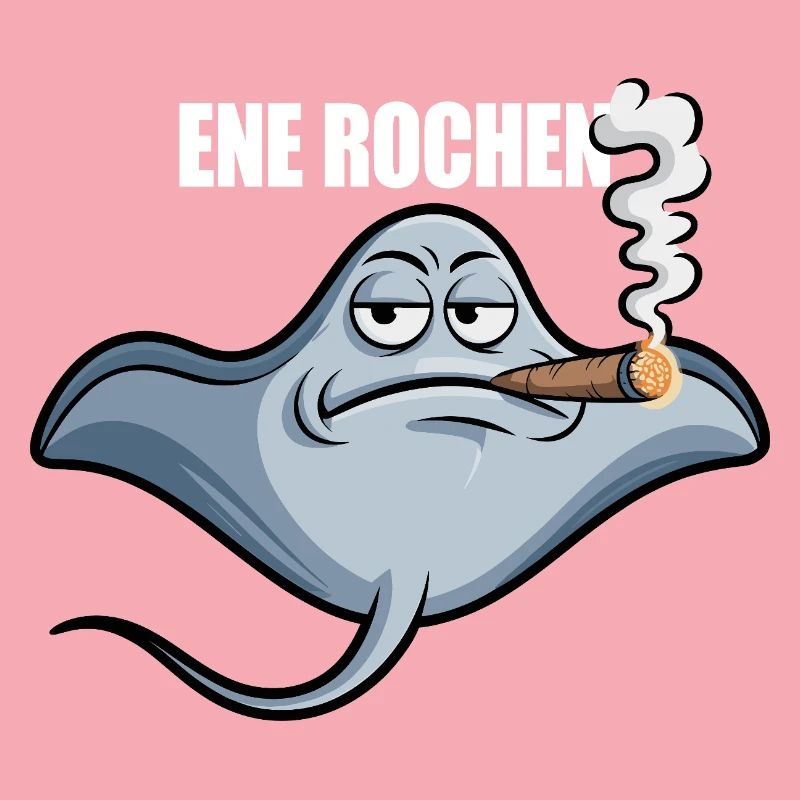 Ene Rochen Raucher Spruch Zigarette Kippe Rauchen