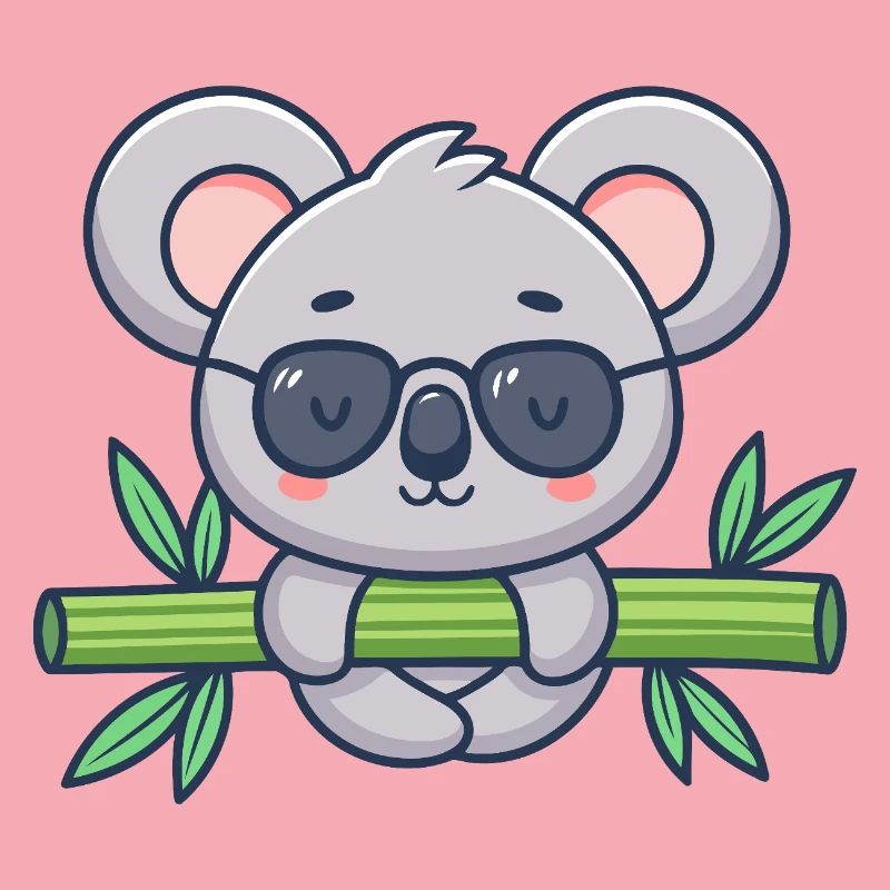 Koala on Solar Bamboo