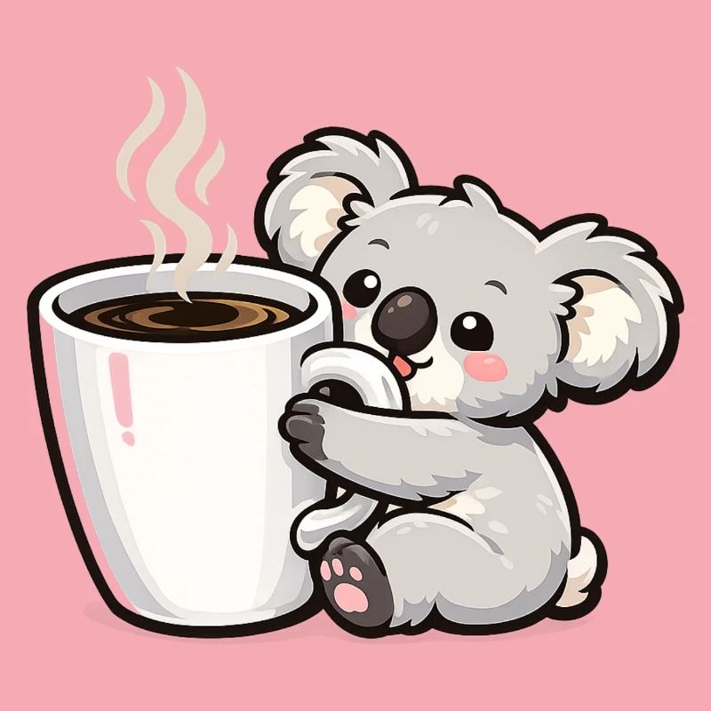 Coffee Mug Koala Cuddle Magic