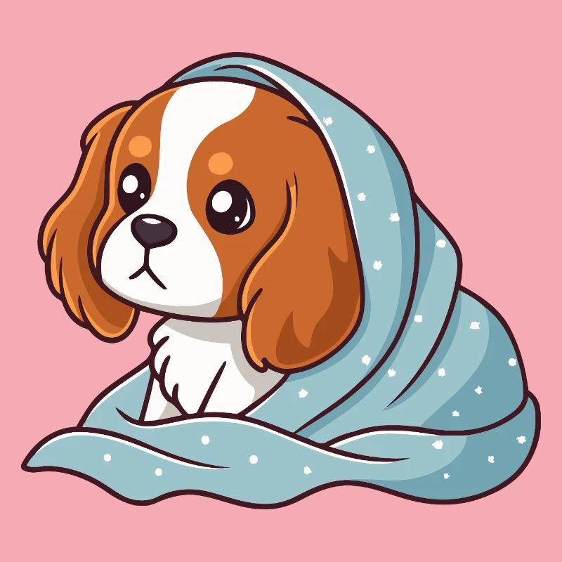 Beagle emmitouflé bleu