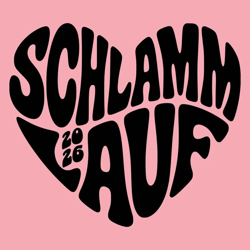 Course de boue 2026 - Forme de cœur - Course de boue 2026