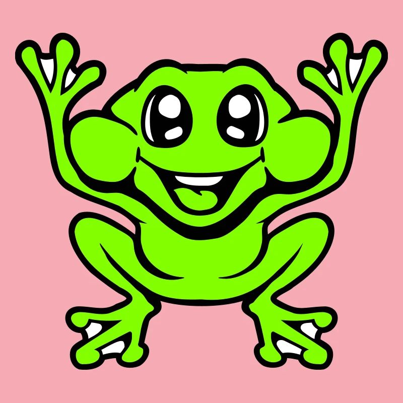 Frog Toad Laughs Funny Jumping Happy Comic