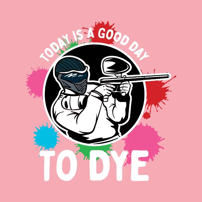 Conception sportive compétitive avec action de paintball et éclaboussures