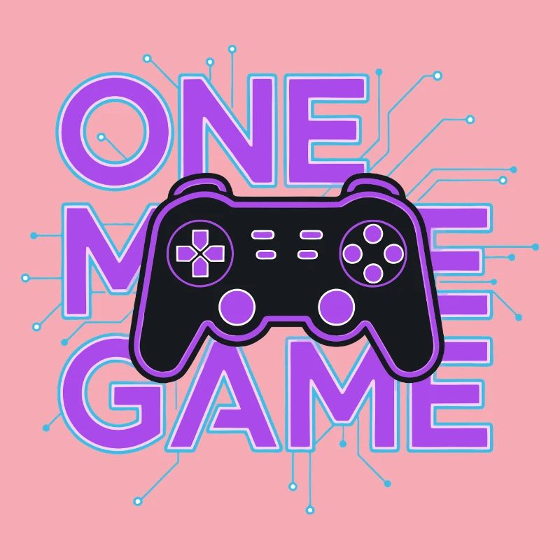 Ein Spielcontroller-Neon-Schaltkreis