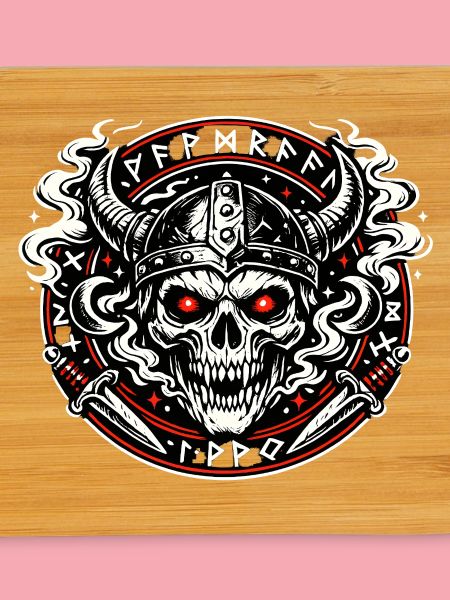 Vikingenschädel Feuerkreis