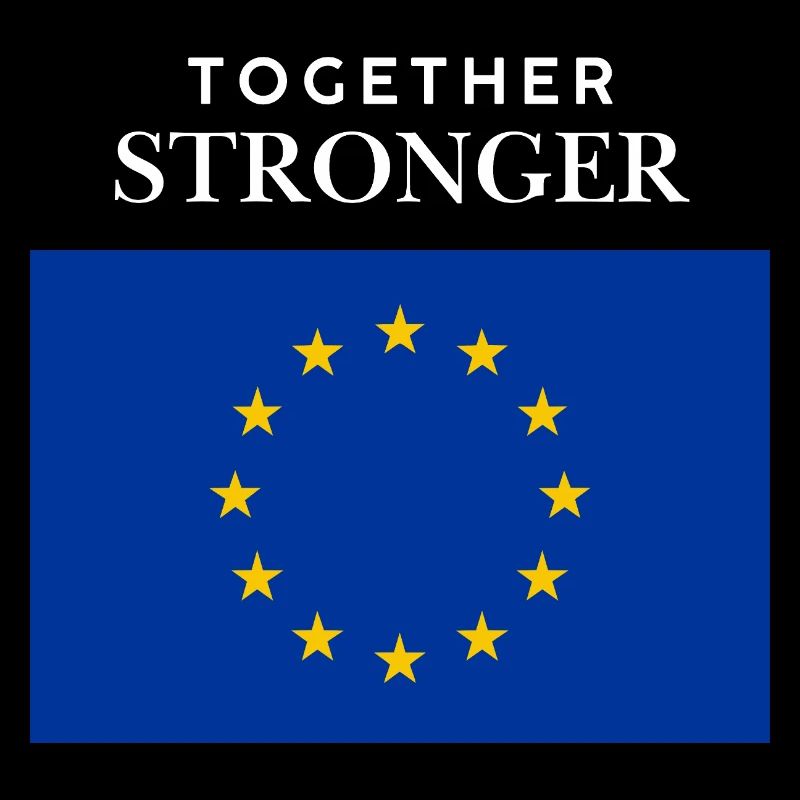 Drapeau européen plus fort ensemble