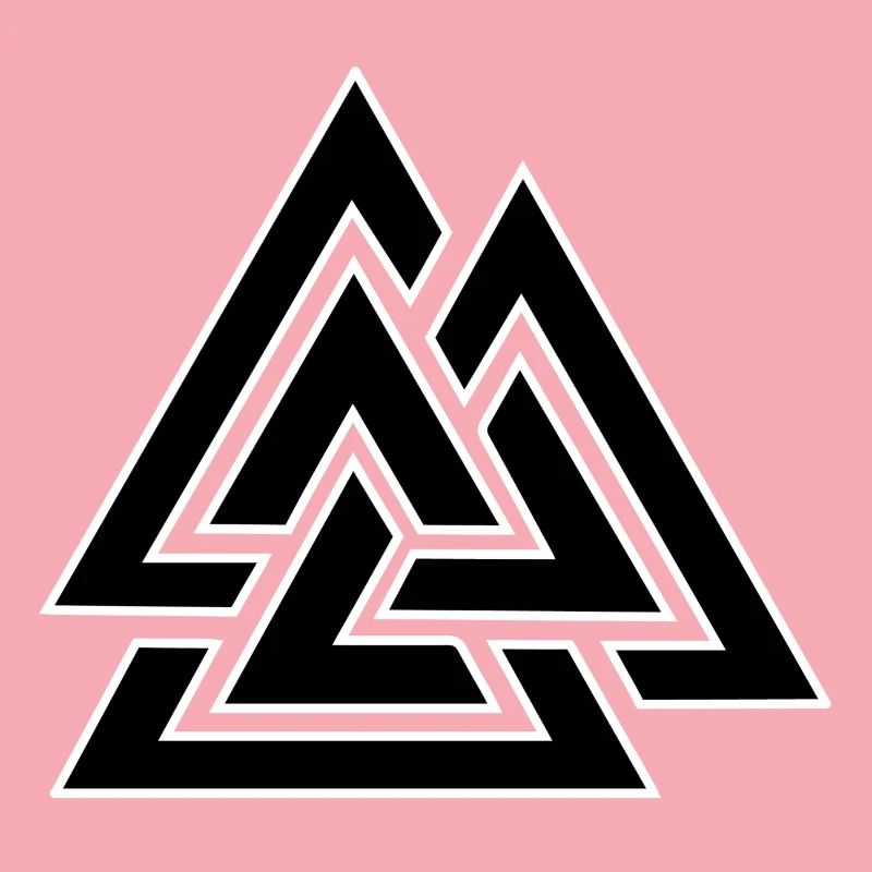 Motif triangulaire entrelacé