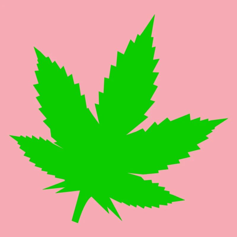 Silhouette de feuille verte