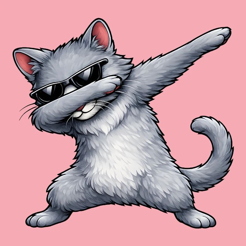Dabbing Russian Blue