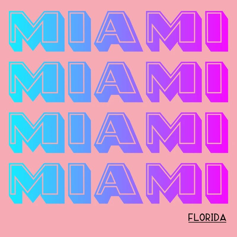 Miami Neon Gradient Muster