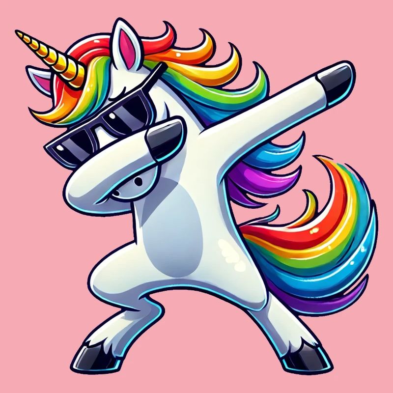 Dabbing Einhorn Dab Unicorn Mädchen Einhörner