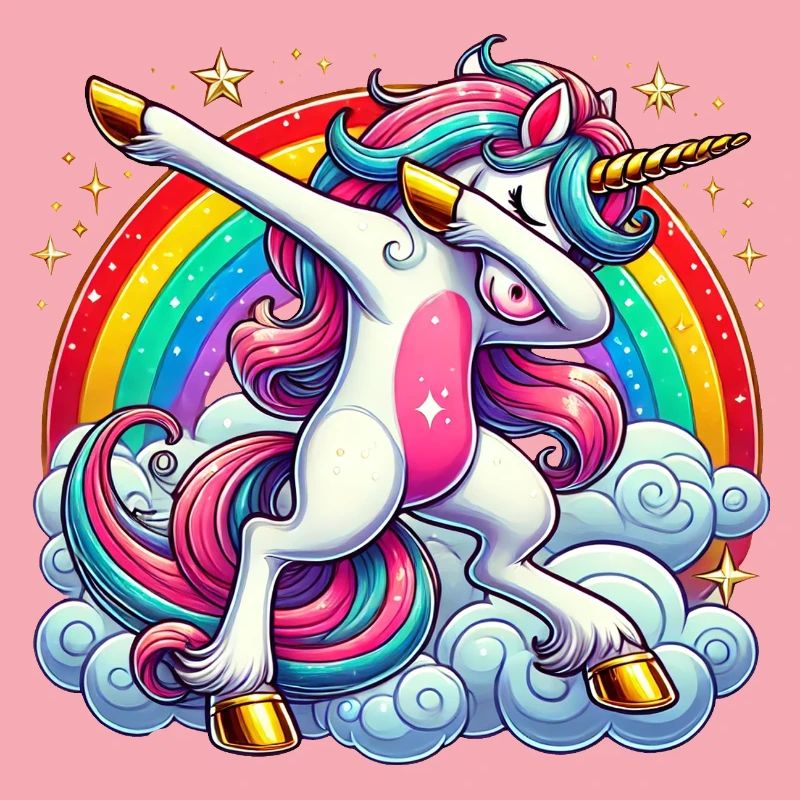 Dabbing Einhorn Dab Unicorn Mädchen Einhörner