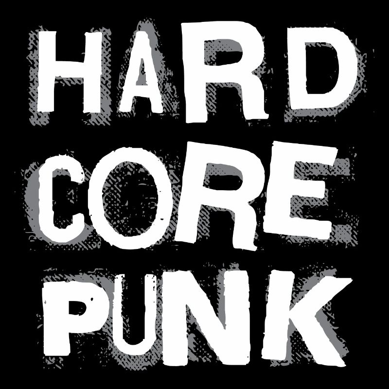 Hardcore Punk Schablone Text