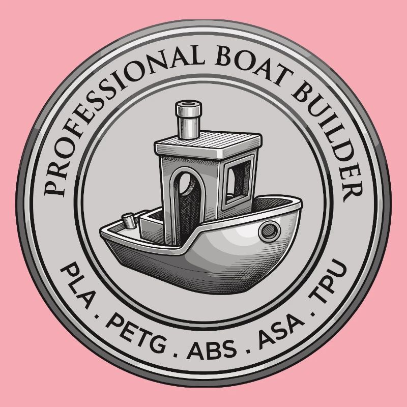 Constructeur professionnel de bateaux – Emblème d’impression 3D