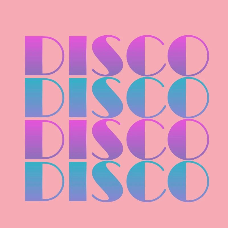 Conception de motif de texte disco vibrant