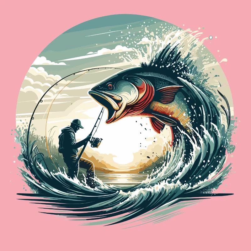 Pêche pêcheur dynamique cadeau