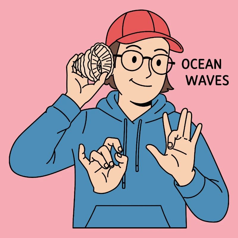 Gebärdensprache Ocean Waves