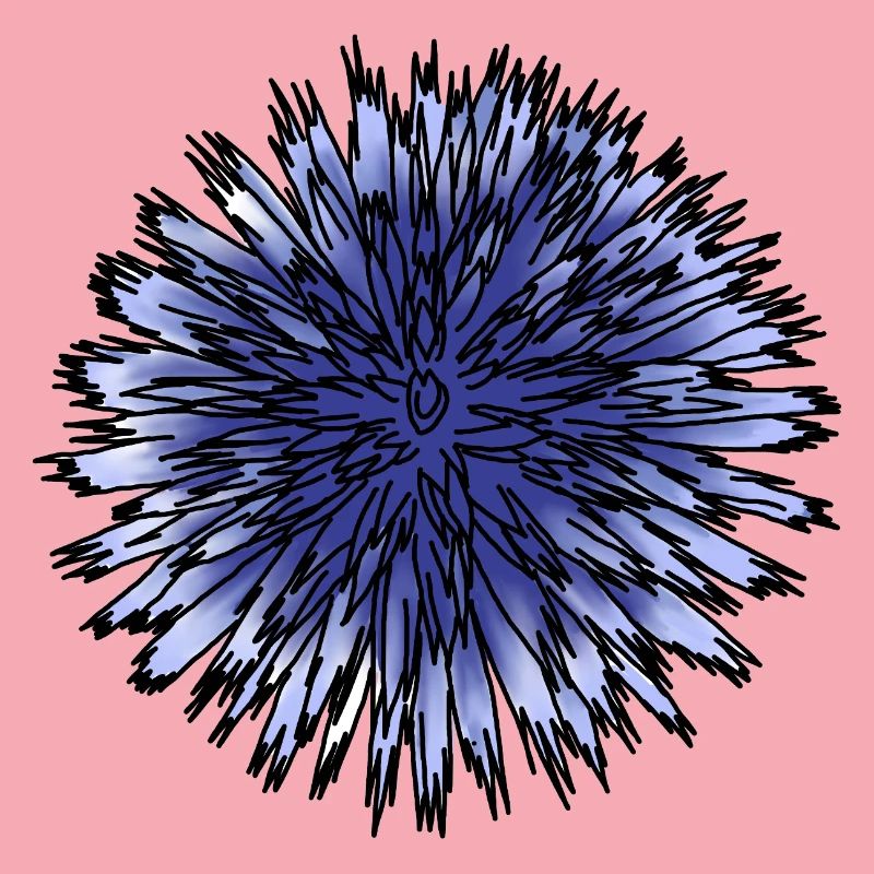 Blaue Distelblume