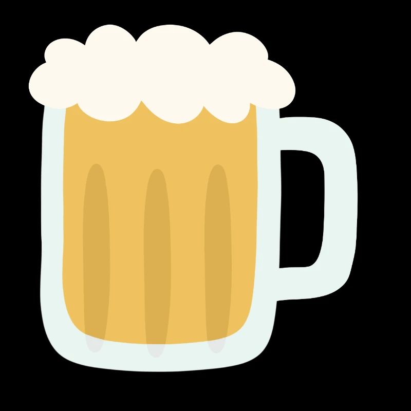 Illustration de chope de bière mousseuse