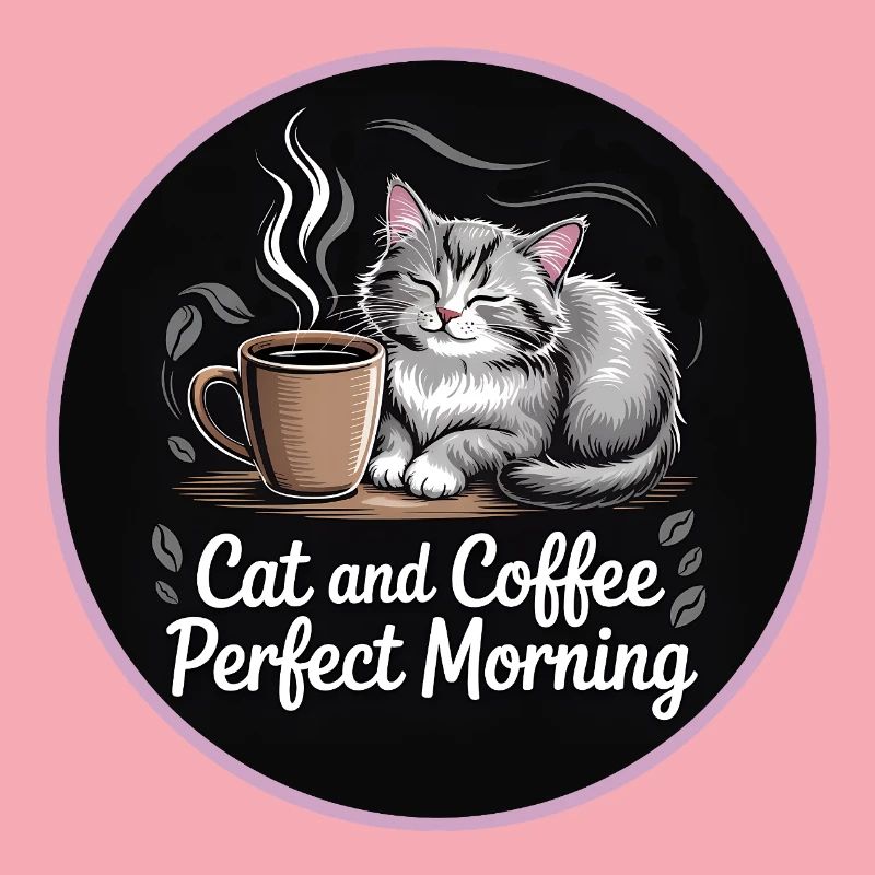 Katzen und Kaffee Morgenroutine