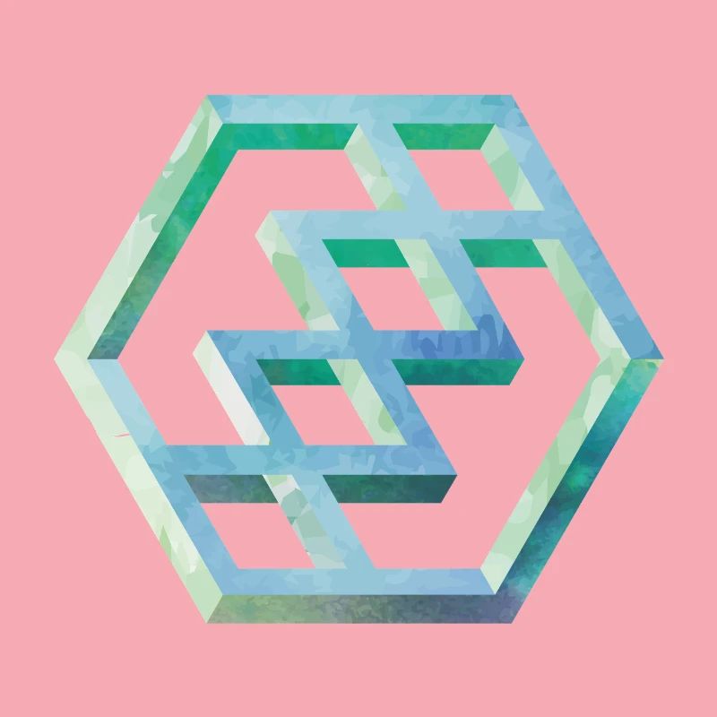 Geometrisches Hexagon Muster Kunst