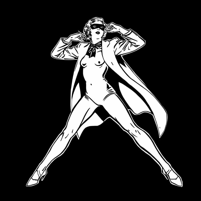 Futuristic Superhero Illustration