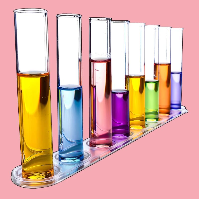 Rainbow Test Tubes Pattern