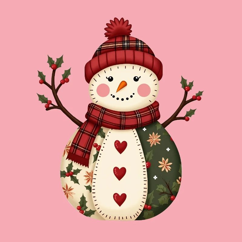 Snowman Christmas Magic Patchwork
