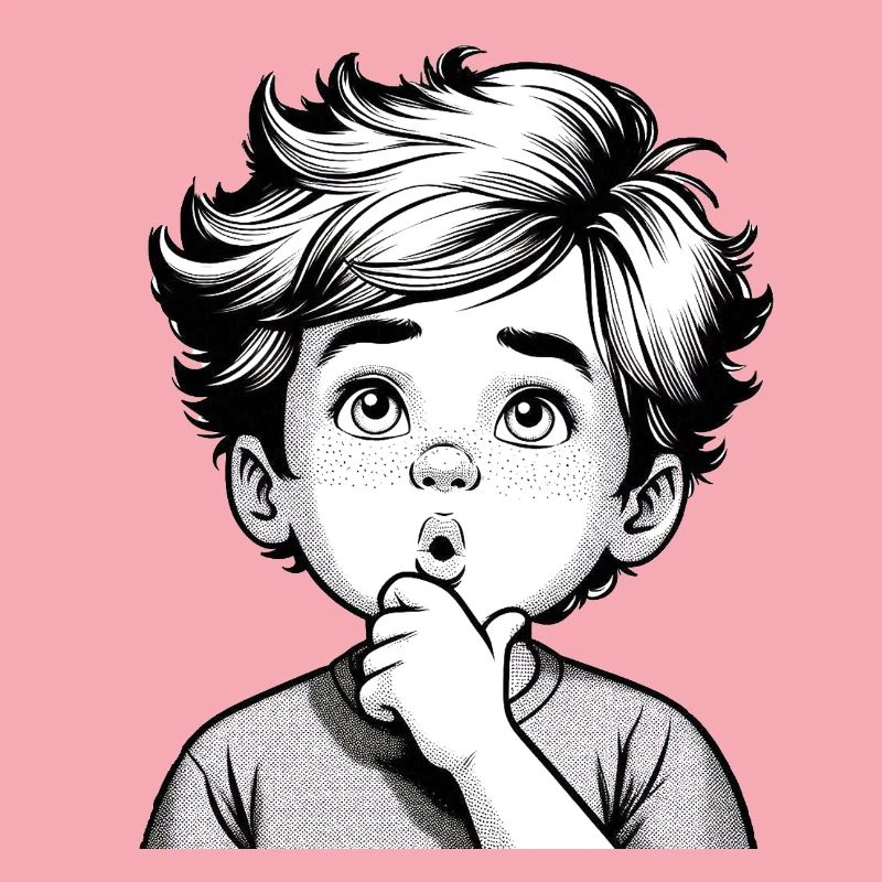 Surprised Thoughtful Boy | Thoughtful Boy