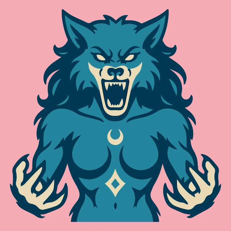 Conception de puissance Moonwolf