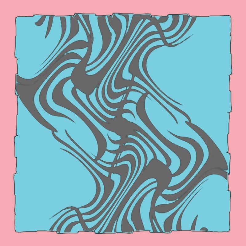 Zebra Pattern Cyan
