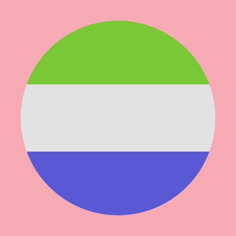 Flagge der Sierra Leone-Runde