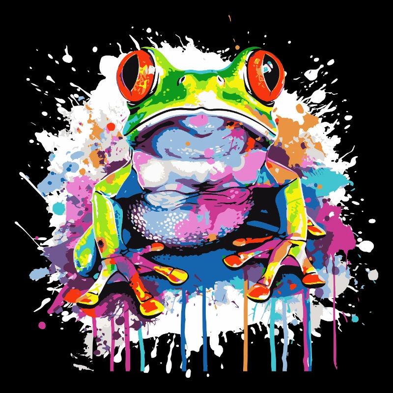 Graffiti Frog Pop Art Print