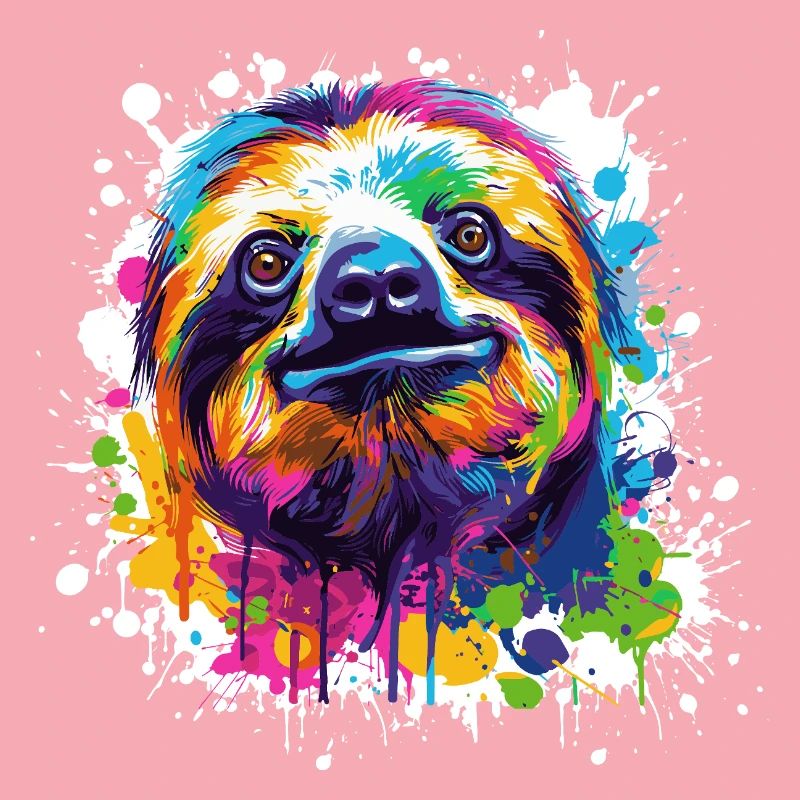 Color Explosion Sloth Sloth