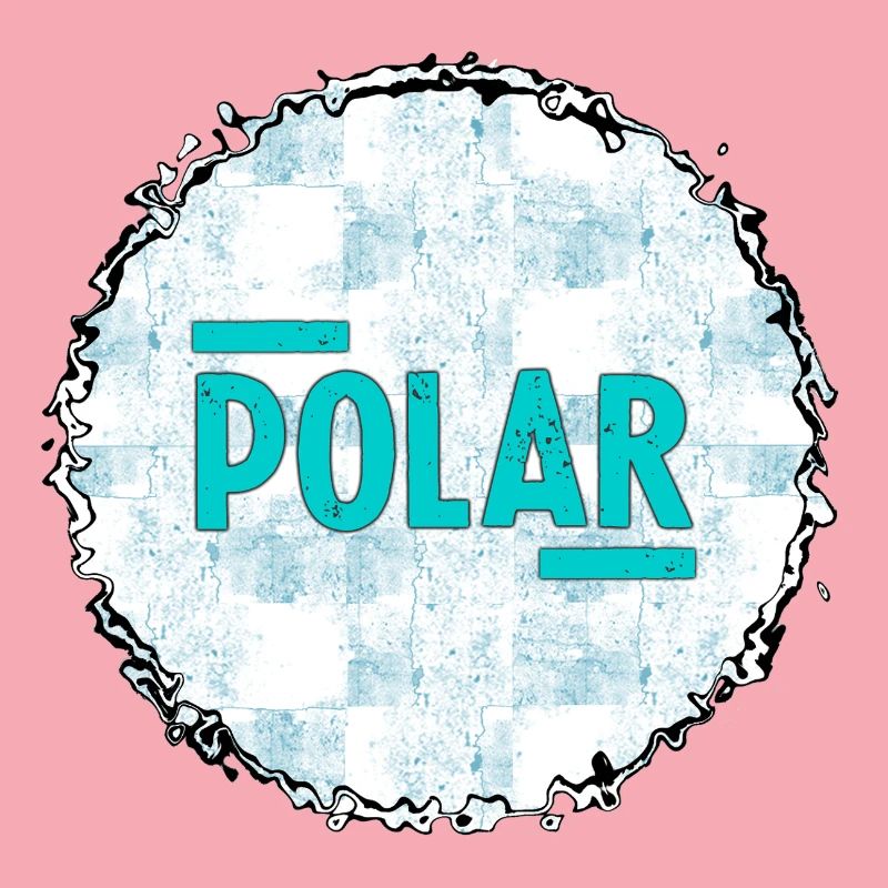 Polar Eisblau Logo Muster