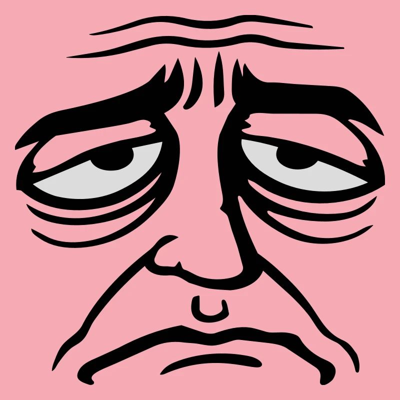 Grumpy sad disappointed face funny