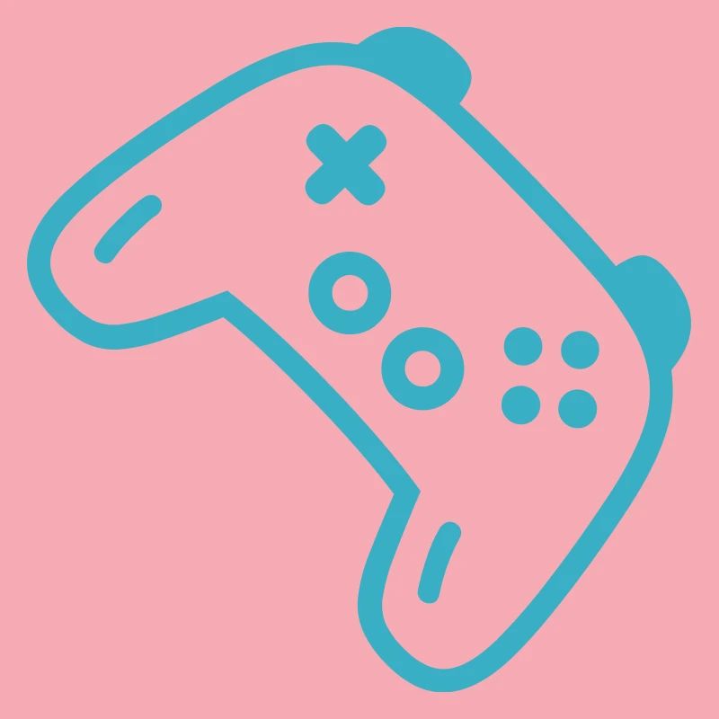 Türkise Controller-Silhouette