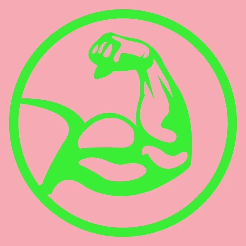 Biceps – silhouette verte