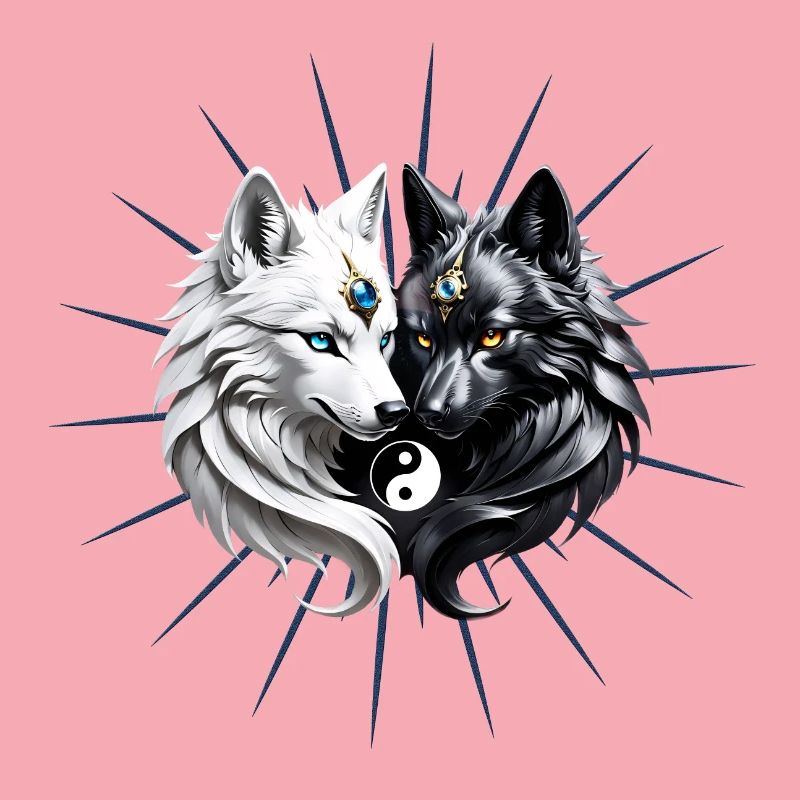 Loups Yin Yang.