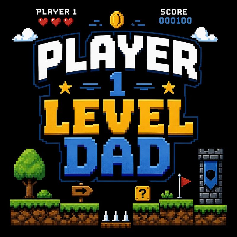 Pixellevel Father: Retro Game World