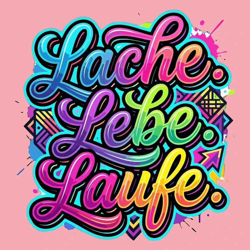 Lache Lebe Laufe Graffiti