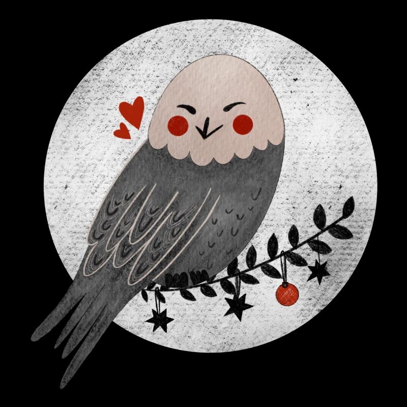 Weihnachtliche Eule