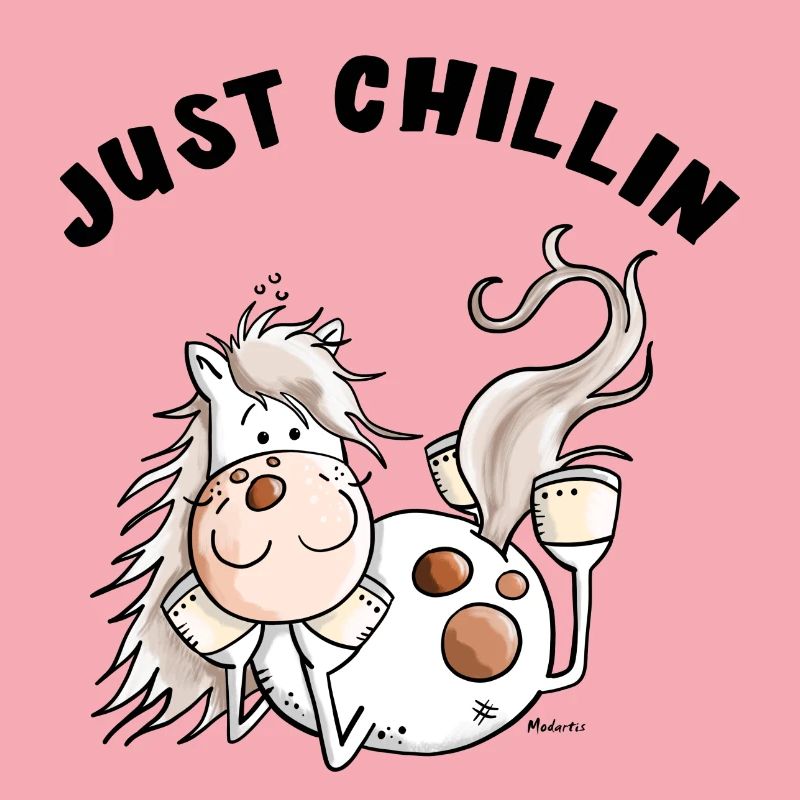 Chillendes Pferd - Comic - Pferde - Geschenk