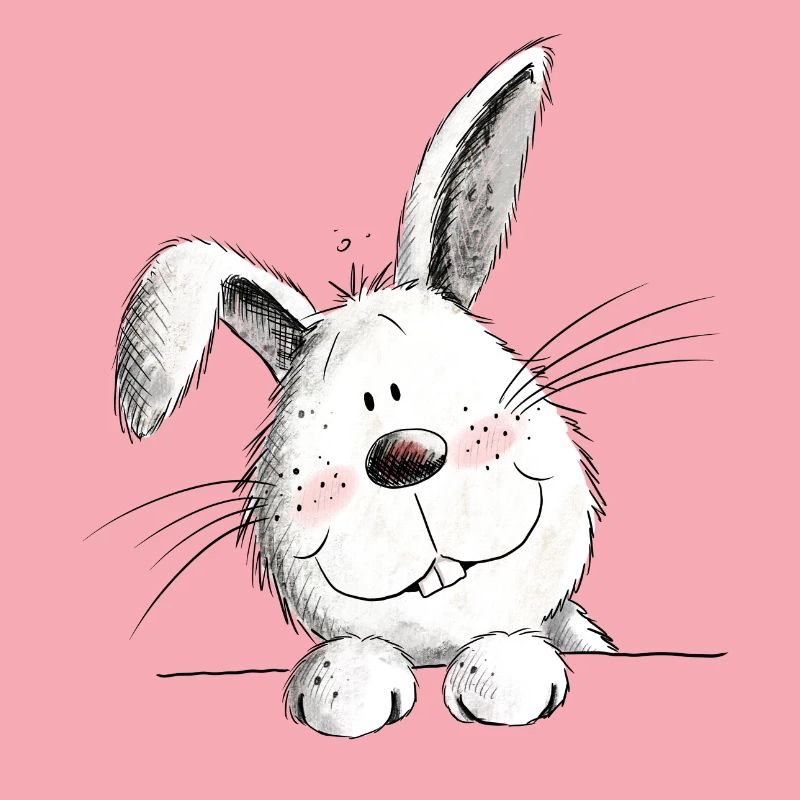 Funny rabbit I rabbit motif rabbit