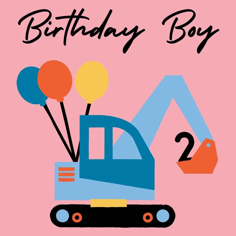 Bagger mit Ballons